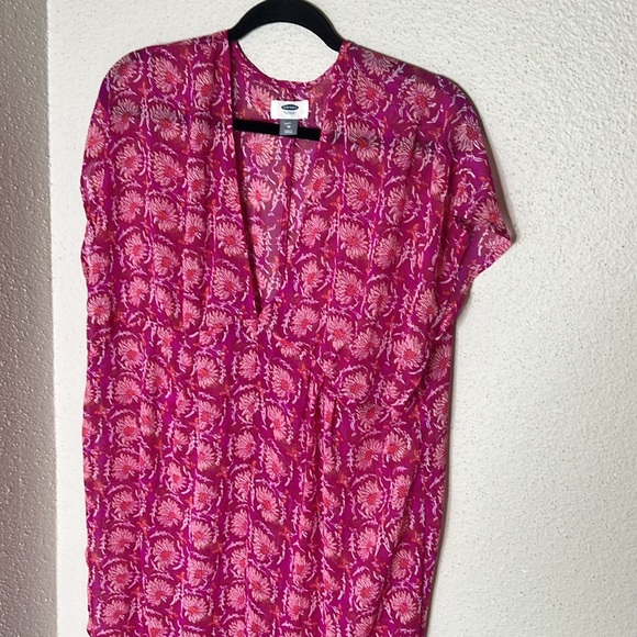 OLD NAVY Crinkle Chiffon Kimono Cover-Up Size M - Picture 3 of 4